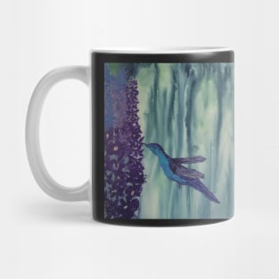 Midday Flight oil and watercolor painting by tabitha kremesec Mug